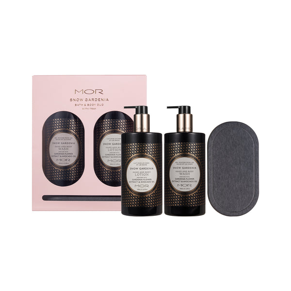 Snow Gardenia Bath Duo with Tray